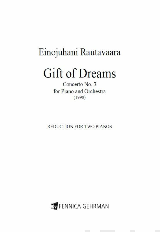 Piano Concerto No. 3  Gift of Dreams  (reduction 2pf) Online