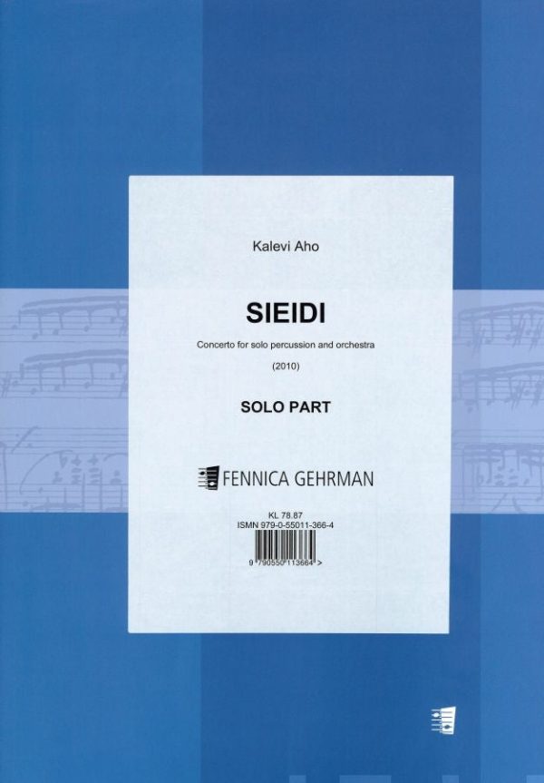 Sieidi - Concerto for solo percussion and orchestra - Solo part For Discount