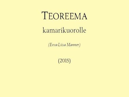 Teoreema   Theorem SATB For Discount